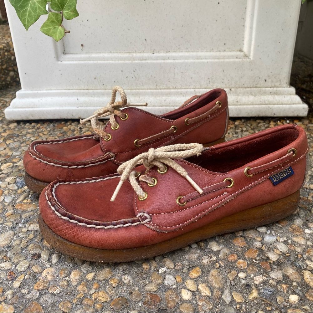 Vintage 1970s dexter crepe sole hippie oxford 6.5